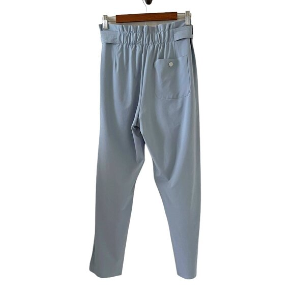 Athleta Light Blue Tie-Waist Pants - Picture 7 of 15